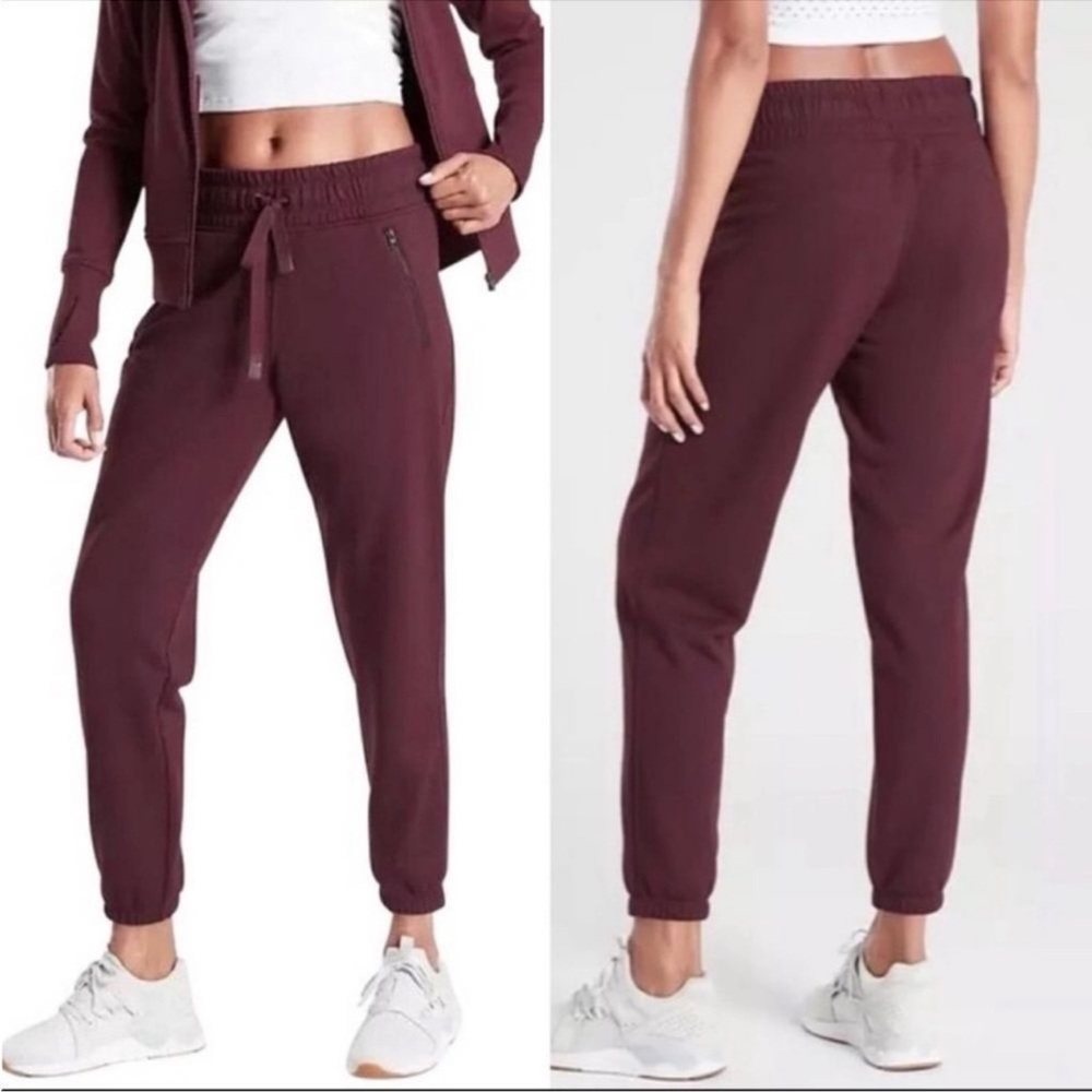 Athleta Maroon Bounce Back Joggers Women XS